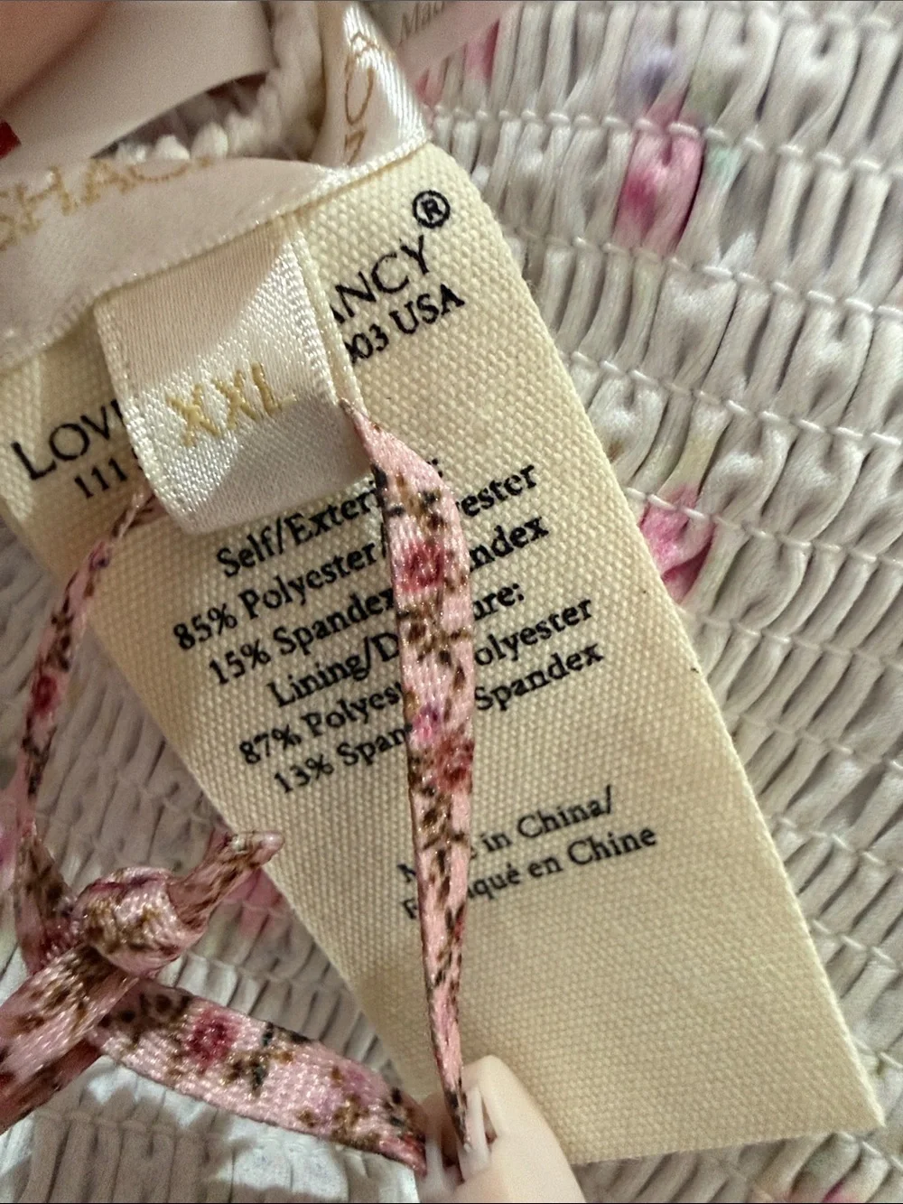 love shack fancy saoirse bikini in Thulian pink XXL NWT with case